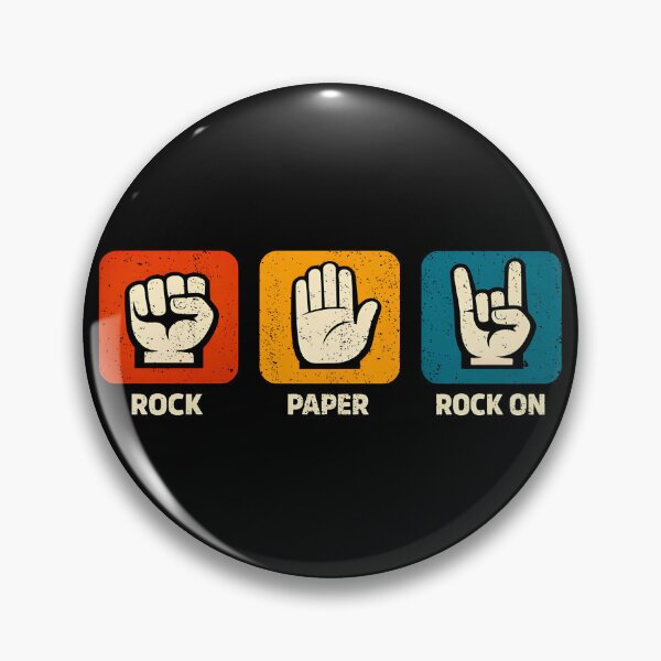 Item preview, Rock Paper Rock On Metal Music Band Musician Rock On Gear designed and sold by DynamicDesign.
