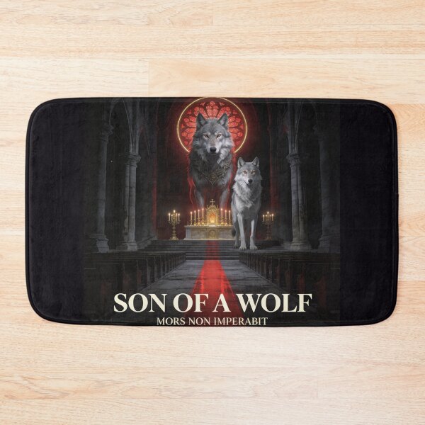 Item preview, Two Wolves Stand Together in Sacred Cathedral Light designed and sold by GeoWhimsy Studio.