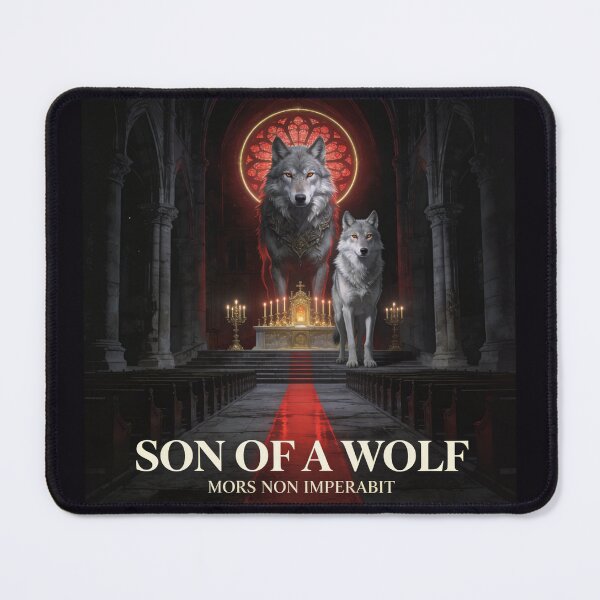 Item preview, Two Wolves Stand Together in Sacred Cathedral Light designed and sold by GeoWhimsy Studio.