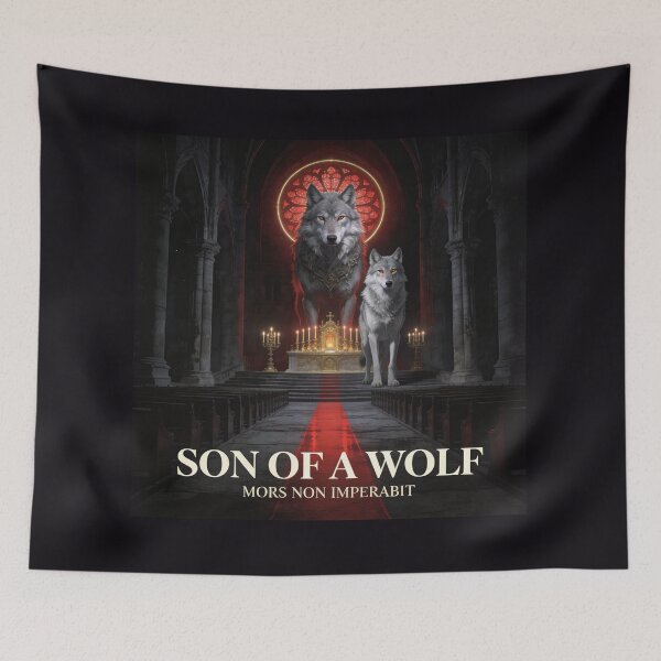 Item preview, Two Wolves Stand Together in Sacred Cathedral Light designed and sold by GeoWhimsy Studio.