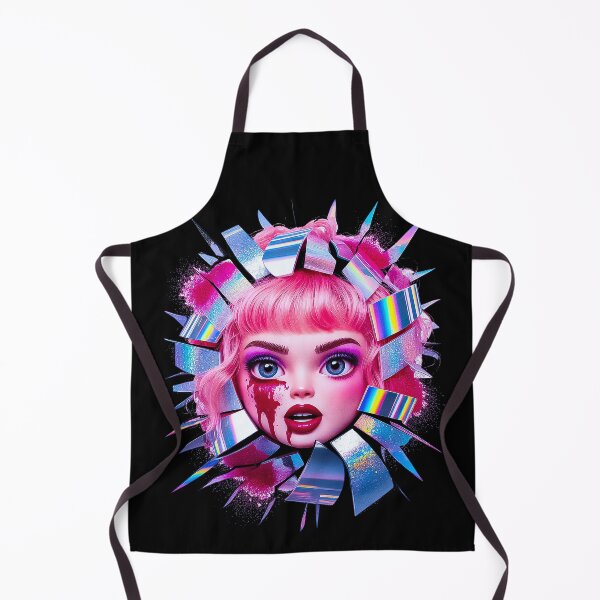 Item preview, Kawaii Glam Gore Doll Face With Chrome Shards designed and sold by Amanda's Factory.