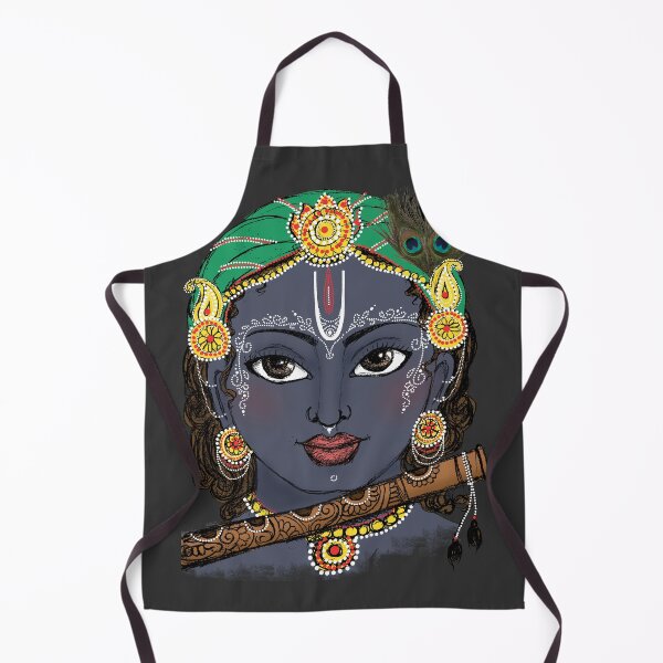 Item preview, Sketch Face : Mesmerising Krishna with his Basuri designed and sold by ramanandr.