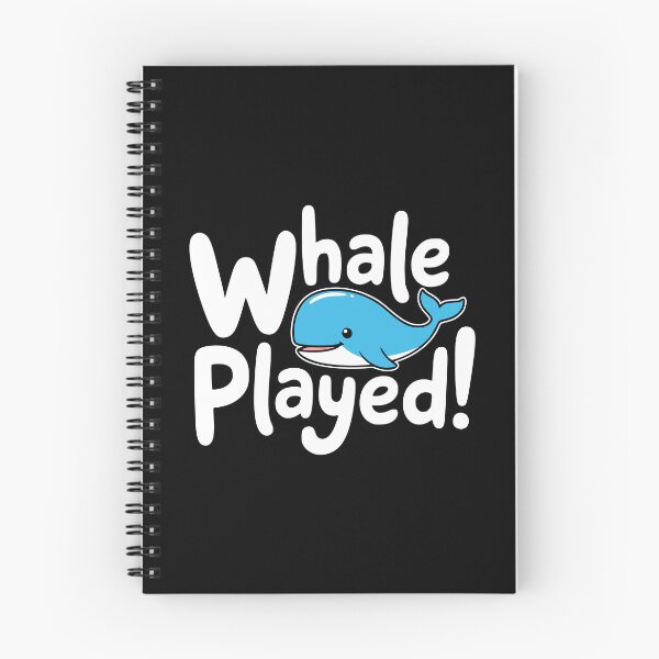 Item preview, Whale Played Funny Ocean Pun Illustration designed and sold by PMCreative.