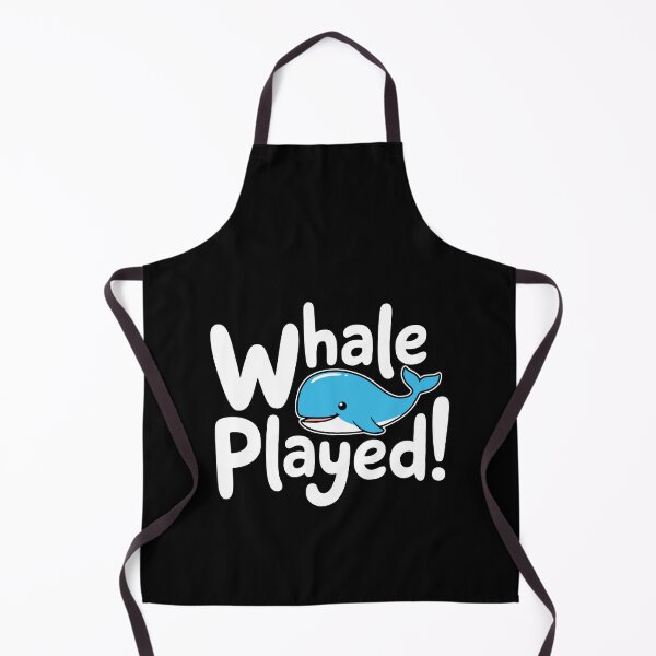 Item preview, Whale Played Funny Ocean Pun Illustration designed and sold by PMCreative.