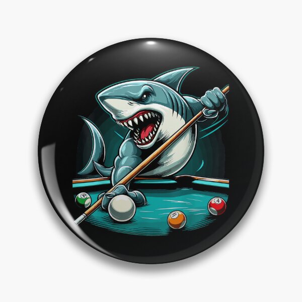 Artikelvorschau, Poolhai, lustiger Poolspieler, Billard, Billard 8-Ball entworfen und verkauft von RichardXRichard.