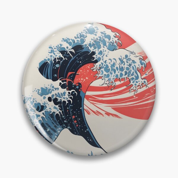 Item preview, Ocean Wave T-Shirt – Retro Surf Wave designed and sold by NK-Studios .