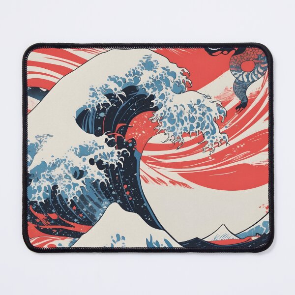 Item preview, Ocean Wave T-Shirt – Retro Surf Wave designed and sold by NK-Studios .