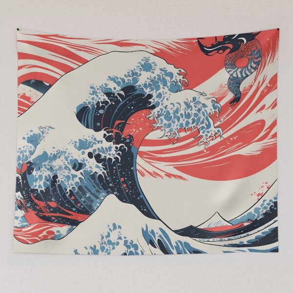 Item preview, Ocean Wave T-Shirt – Retro Surf Wave designed and sold by NK-Studios .