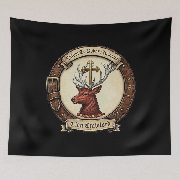Item preview, Clan Crawford Crest designed and sold by BagTown Clans.