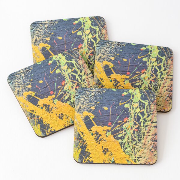 Item preview, a colorful sea of colors with wood texture designed and sold by Alex Barth.