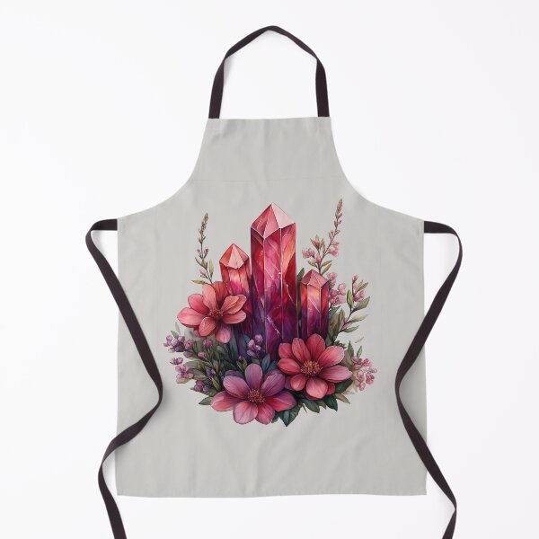 Artikelvorschau, Kristallblume, Botanische Kunst mit rosa Edelsteinen entworfen und verkauft von dharanna.