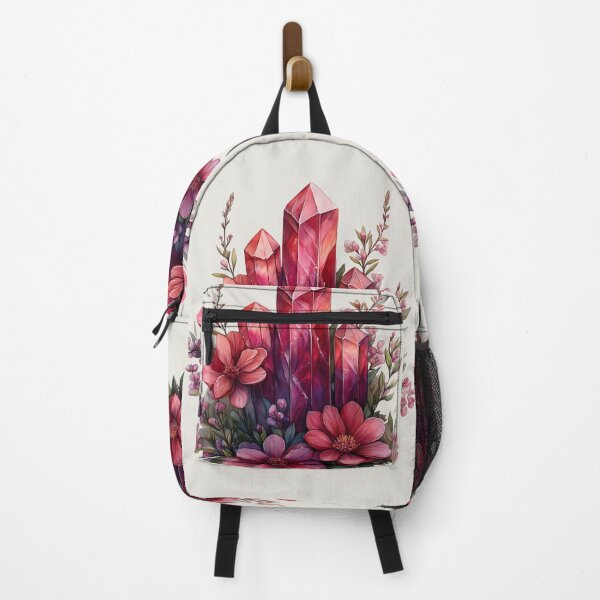 Item preview, Crystal Flower, Pink Gemstone Botanical Art designed and sold by dharanna.