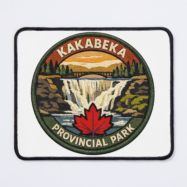 Item preview, Kakabeka Falls Provincial Park Patch designed and sold by CompassLake.