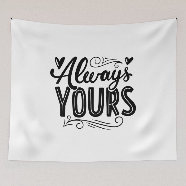 Item preview, Love text, always yours designed and sold by PeterskyDesign.