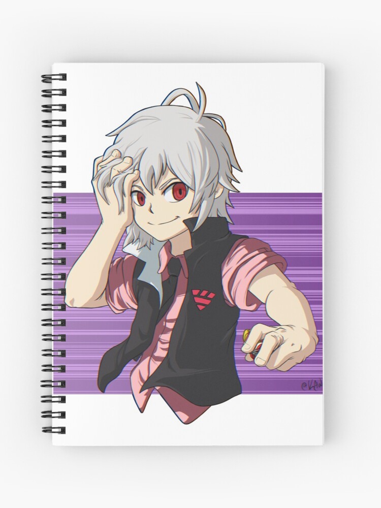 Shu Kurenai - Beyblade Burst Surge Spiral Notebook by Kaw-dev