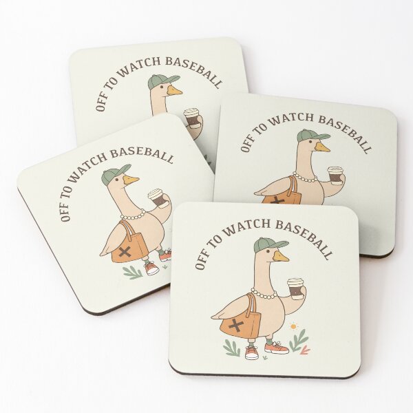 Item preview, Off to Watch Baseball Goose Funny Silly Goose Baseball Mom Game Day Retro Baseball Mama designed and sold by modoodles357.