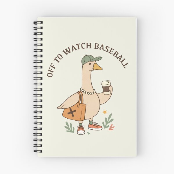 Item preview, Off to Watch Baseball Goose Funny Silly Goose Baseball Mom Game Day Retro Baseball Mama designed and sold by modoodles357.