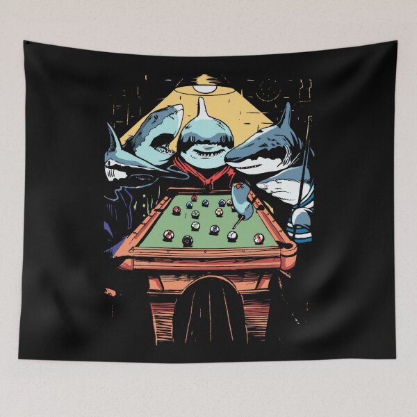 Item preview, Pool Sharks Shark Billiards Game designed and sold by RichardXRichard.