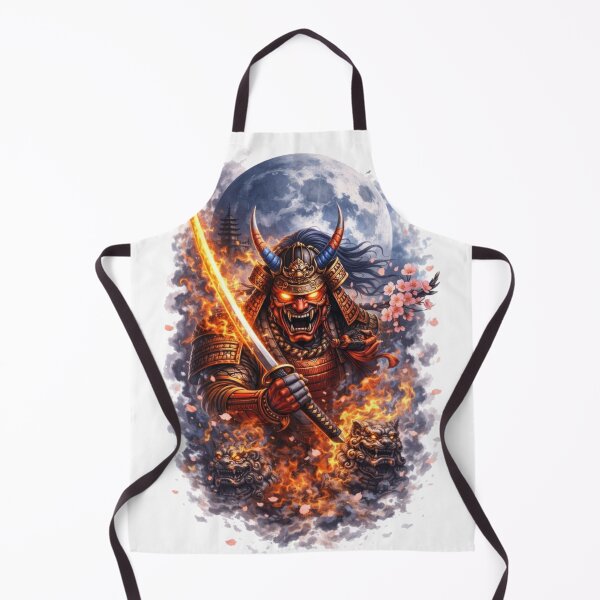 Item preview, Moonlit Samurai – Warrior Under the Rising Moon designed and sold by RØNI AI.