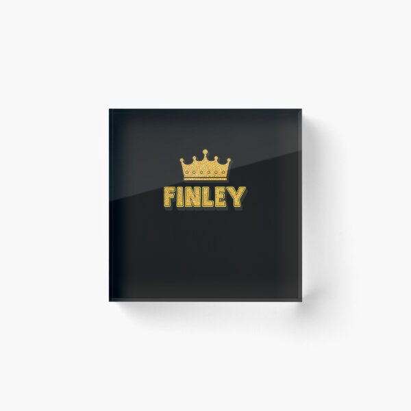 Item preview, Finley Personalized Name With Crown - Cool & Funny Custom Gift for Men and Boys designed and sold by Oussinc.