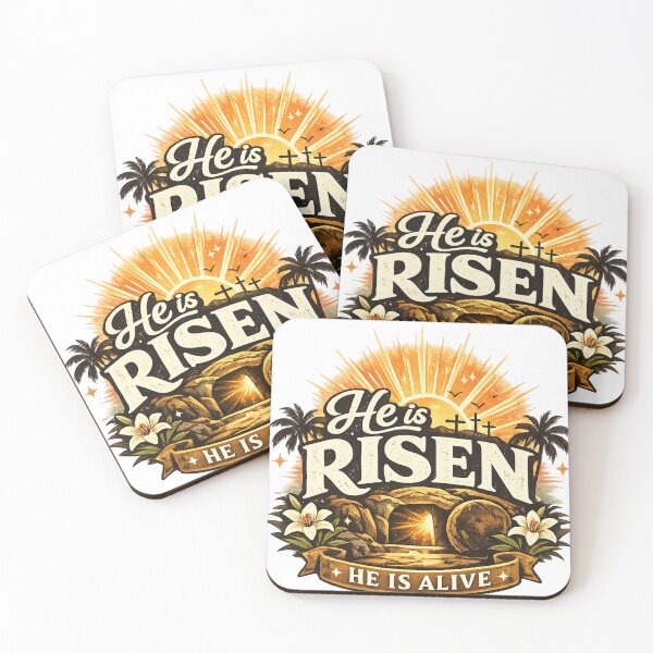 Item preview, 3D Metallic Easter Resurrection "Christ is Alive" Crest designed and sold by Wear Sculpt.