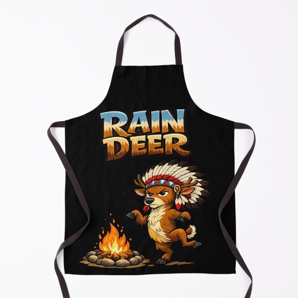 Item preview, Rain Deer Funny Dancing Reindeer Pun Cute Cartoon Animal Design designed and sold by AuraloomAtelier.