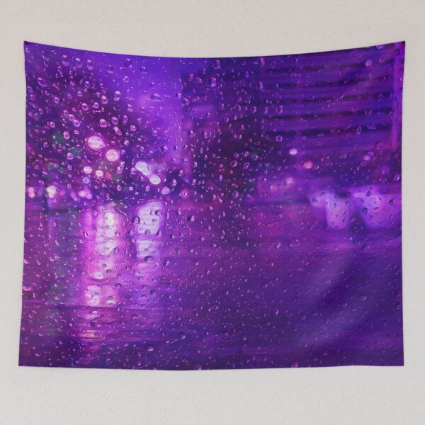 Item preview, Neon Rain Night City Reflections designed and sold by Artondra Hall.
