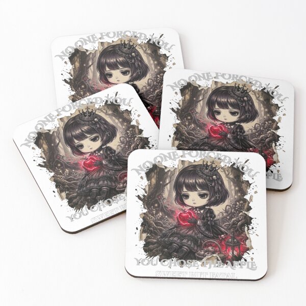 Item preview, Dark Snow White – Gothic Apple Girl Twisted Fairy Tale Illustration designed and sold by bigunclejerry.