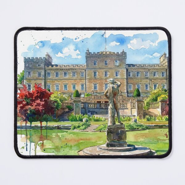 Item preview, Watercolour illustration of Mellersrain House, Scottish Border designed and sold by davidelder.