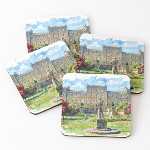 Item preview, Watercolour illustration of Mellersrain House, Scottish Border designed and sold by davidelder.