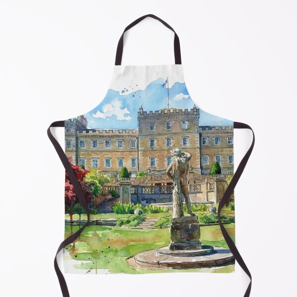 Item preview, Watercolour illustration of Mellersrain House, Scottish Border designed and sold by davidelder.