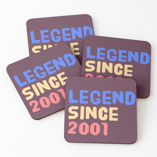 Item preview, Legend Since 2001, birthday gift idea, born in 2001, original design, limited edition, retro birthday gift designed and sold by AstronautMerch.