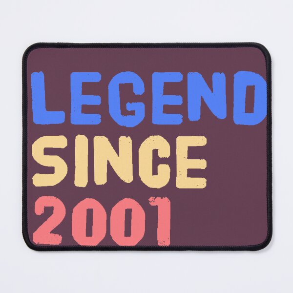 Item preview, Legend Since 2001, birthday gift idea, born in 2001, original design, limited edition, retro birthday gift designed and sold by AstronautMerch.
