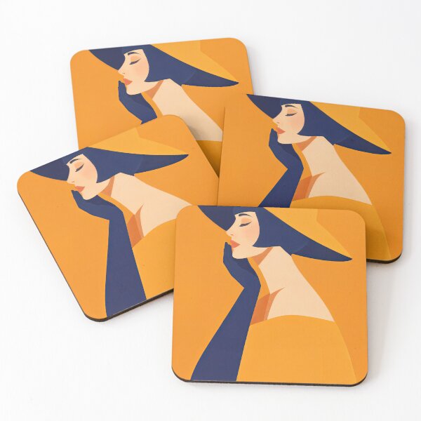 Item preview, Modern Elegance – Orange & Navy designed and sold by ForeverPrintsOK.