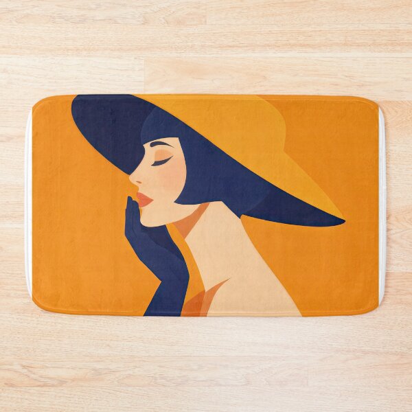 Item preview, Modern Elegance – Orange & Navy designed and sold by ForeverPrintsOK.