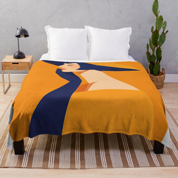 Item preview, Modern Elegance – Orange & Navy designed and sold by ForeverPrintsOK.