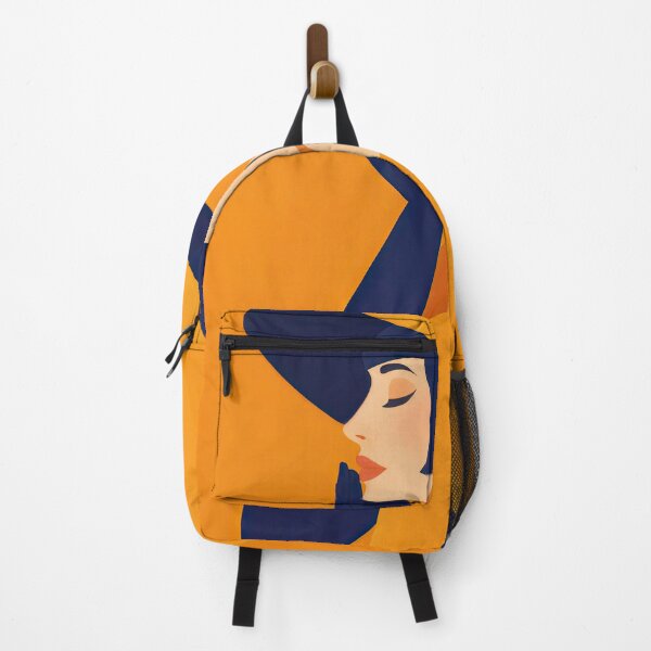 Item preview, Modern Elegance – Orange & Navy designed and sold by ForeverPrintsOK.