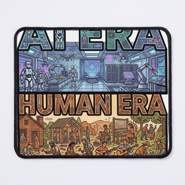 Item preview, AI Era vs Human Era designed and sold by Imaginarium of Chaos falcon88 .