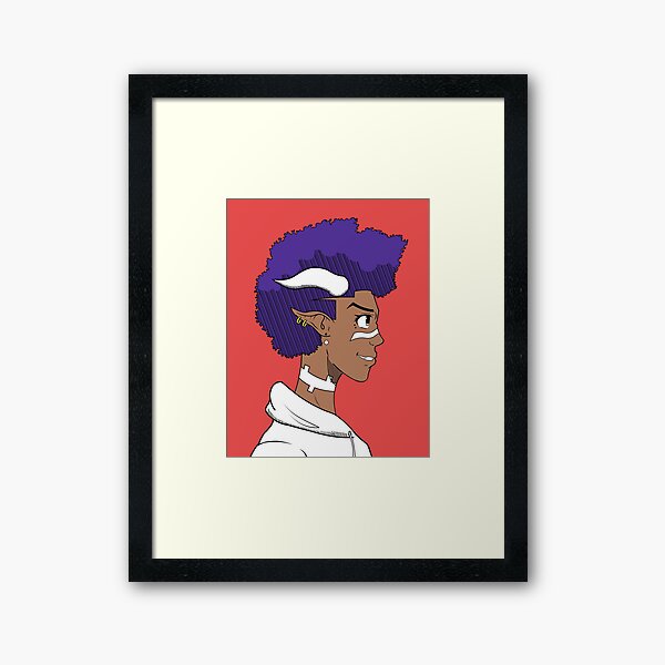 Afro demon Framed Art Print