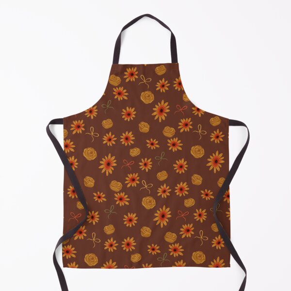 Aperçu de l'œuvre Motif Floral Minimaliste Fond Marron créée et vendue par Eri Atelier.
