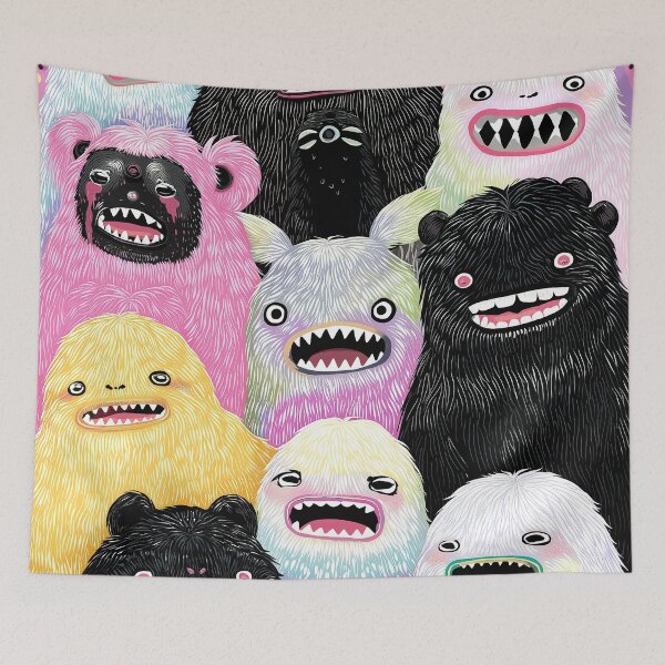 Item preview, Cosmic Fluff Squad Rallies Under Rainbow Skies designed and sold by Venon28.