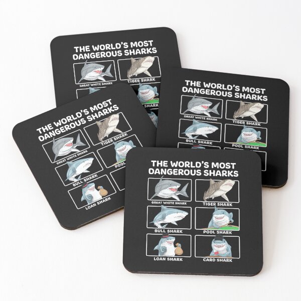 Item preview, Shark Shirt The Worlds Most Dangerous Sharks Card Pool Loan designed and sold by RichardXRichard.