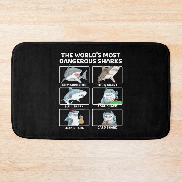 Item preview, Shark Shirt The Worlds Most Dangerous Sharks Card Pool Loan designed and sold by RichardXRichard.