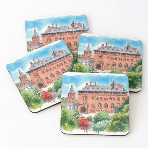 Item preview, Watercolour illustration of Mount Stuart, Isle of Bute, Scotland designed and sold by davidelder.