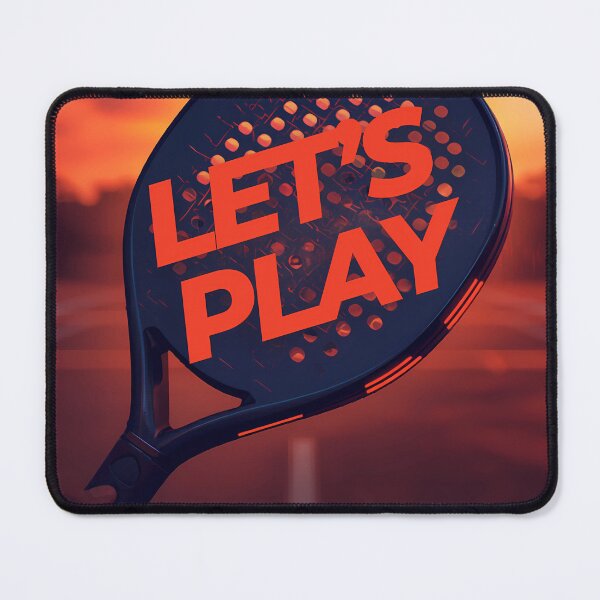 Item preview, Let's Play Padel – Sunset Court Racket Graphic designed and sold by ticzla95.