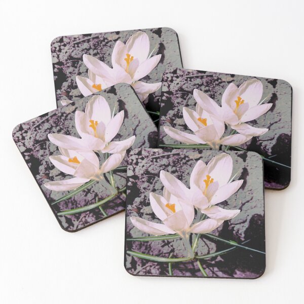 Item preview, Pink crocuses in a spring garden designed and sold by Enerjetal.