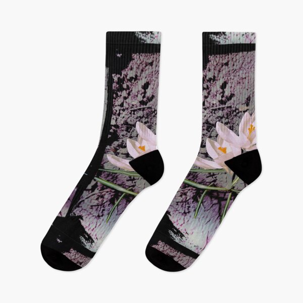 Item preview, Pink crocuses in a spring garden designed and sold by Enerjetal.