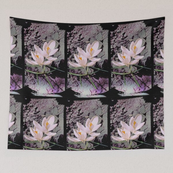 Item preview, Pink crocuses in a spring garden designed and sold by Enerjetal.