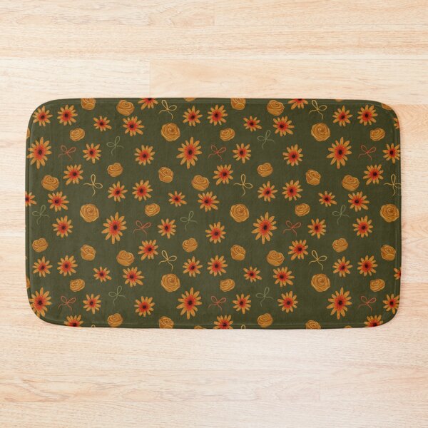Aperçu de l'œuvre Motif Floral Minimaliste Fond Kaki créée et vendue par Eri Atelier.