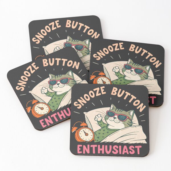 Item preview, Snooze Button Cat – 5 More Minutes designed and sold by Artiviose.